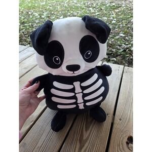 Animal Adventure Skeleton Plush Panda Bear - Halloween 9in